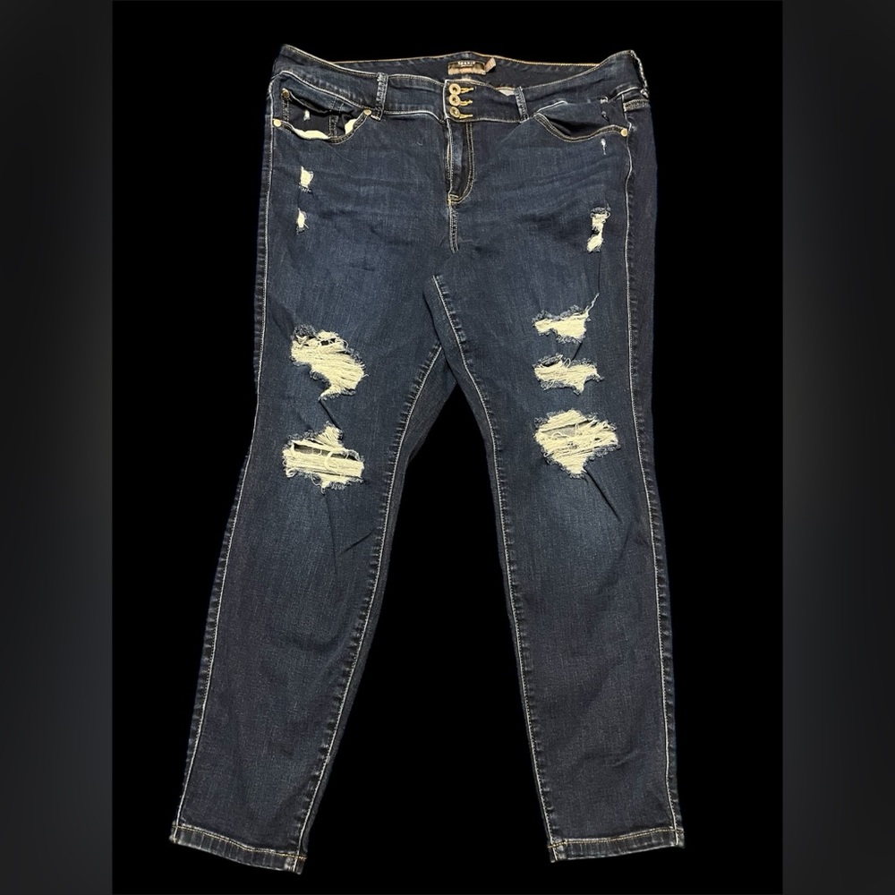 Torrid Distressed Blue Jeggings